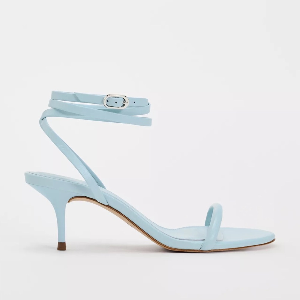Zara Women's Light Blue Strappy Heels